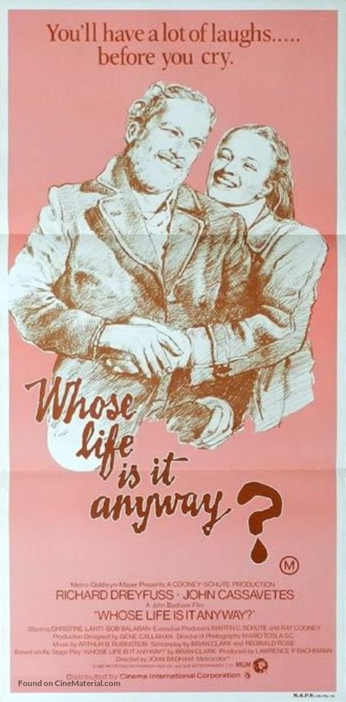 Whose Life Is It Anyway? - Australian Movie Poster