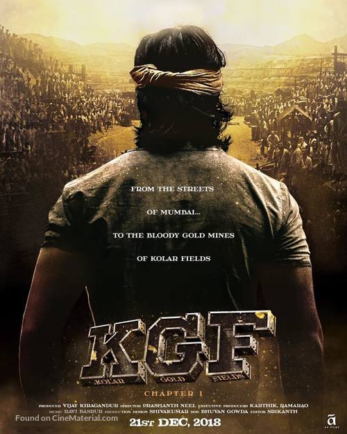 K.G.F: Chapter 1 - Indian Movie Poster