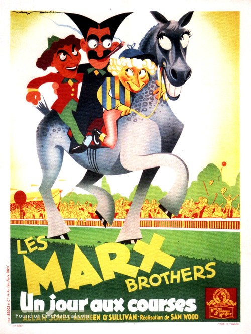 A Day at the Races - French Movie Poster