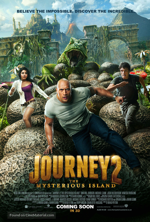 Journey 2: The Mysterious Island - British Movie Poster