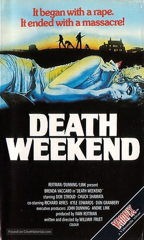 Death Weekend - British VHS movie cover