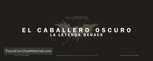 The Dark Knight Rises - Spanish Logo
