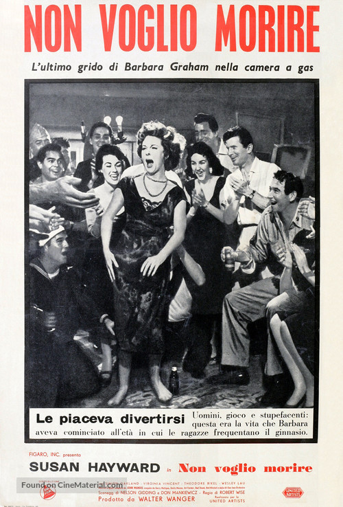 I Want to Live! - Italian Theatrical movie poster