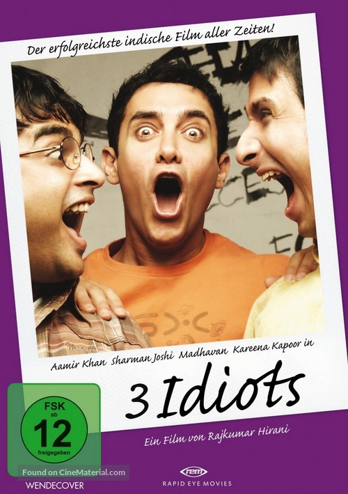 Three Idiots - German DVD movie cover