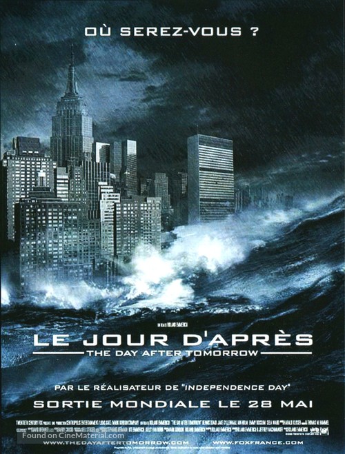 The Day After Tomorrow - French Movie Poster