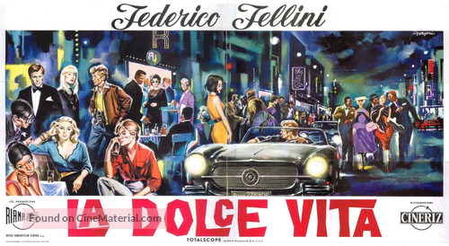 La dolce vita - Italian Movie Poster