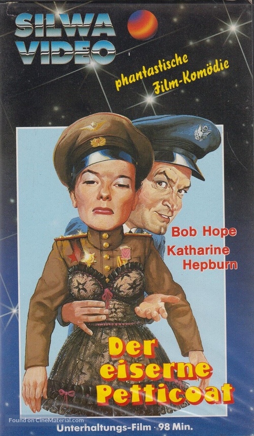 The Iron Petticoat - German VHS movie cover