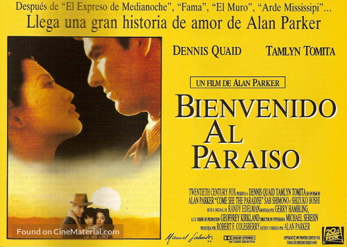 Come See the Paradise - Spanish Movie Poster