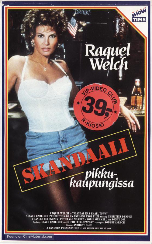 Scandal in a Small Town - Finnish VHS movie cover