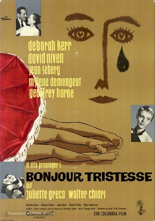 Bonjour tristesse - German Movie Poster