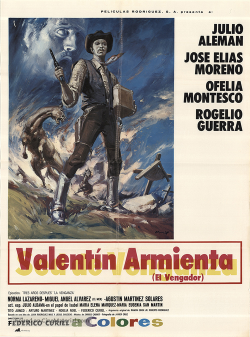 Valentin Armienta el vengador - Mexican Movie Poster