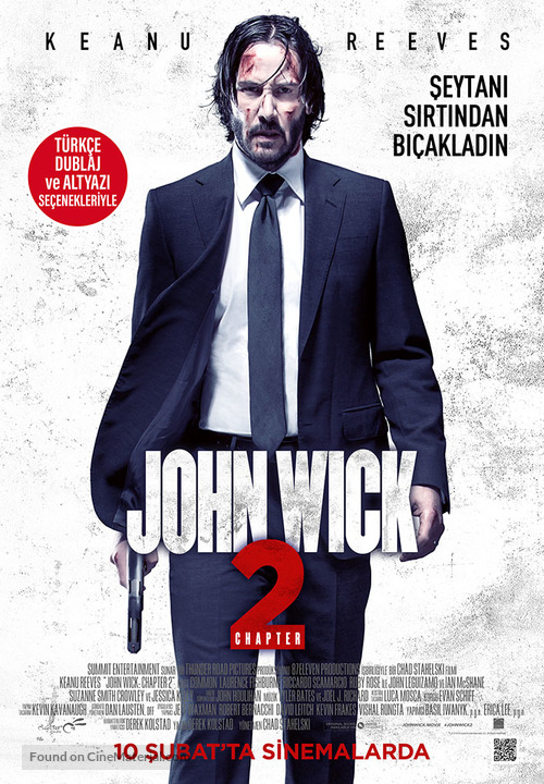 John Wick: Chapter Two - Turkish Movie Poster
