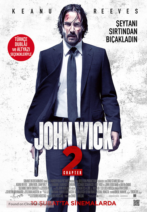 John Wick: Chapter Two - Turkish Movie Poster
