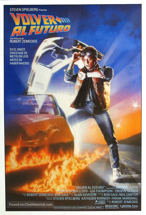 Back to the Future - Argentinian Movie Poster