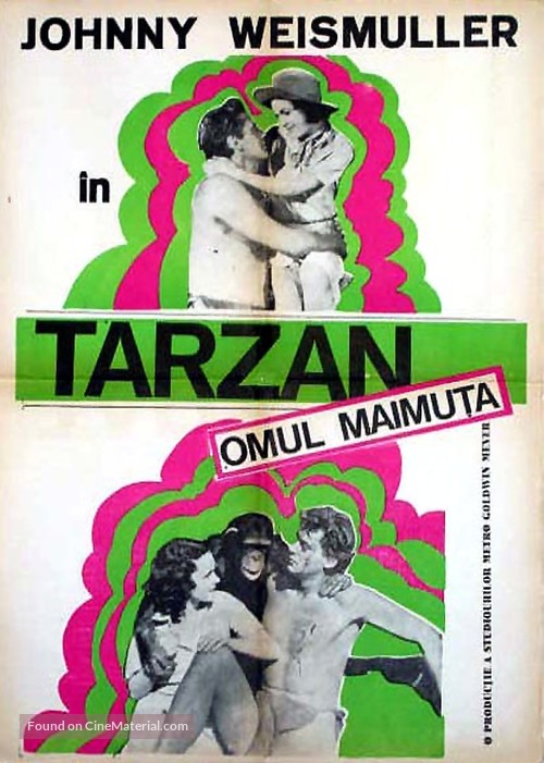 Tarzan and His Mate - Romanian Movie Poster