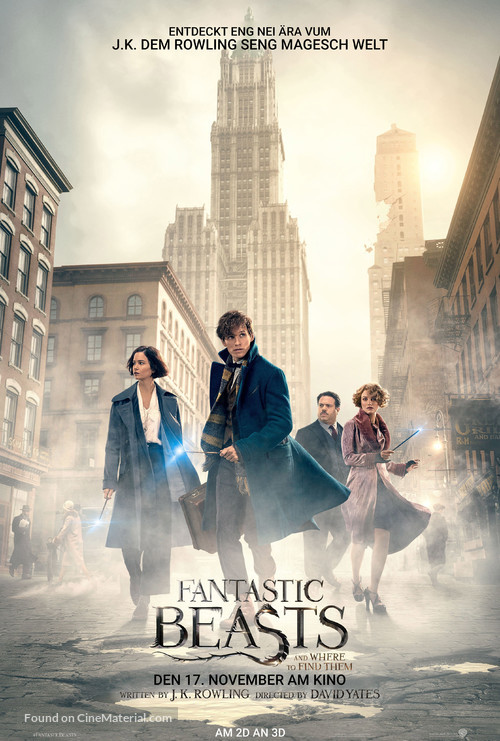 Fantastic Beasts and Where to Find Them - Luxembourg Movie Poster