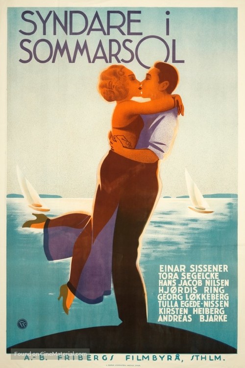 Syndere i sommersol - Swedish Movie Poster