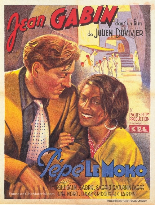 P&eacute;p&eacute; le Moko - Belgian Movie Poster