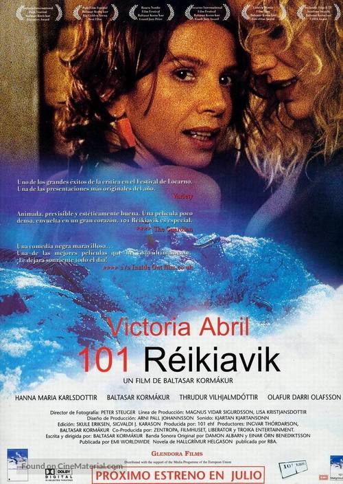 101 Reykjav&iacute;k - Spanish Movie Poster