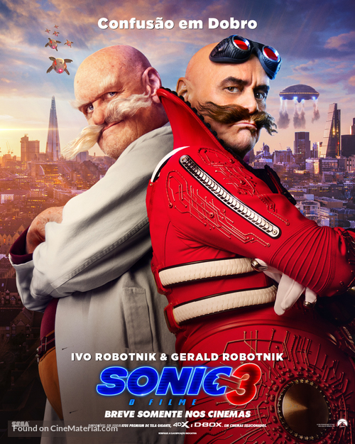 Sonic the Hedgehog 3 - Brazilian Movie Poster