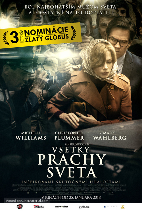 All the Money in the World - Slovak Movie Poster