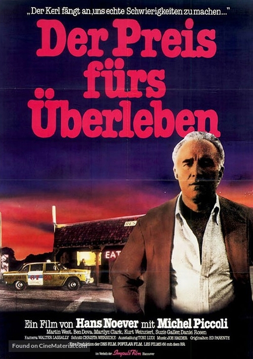 Der Preis f&uuml;rs &Uuml;berleben - German Movie Poster