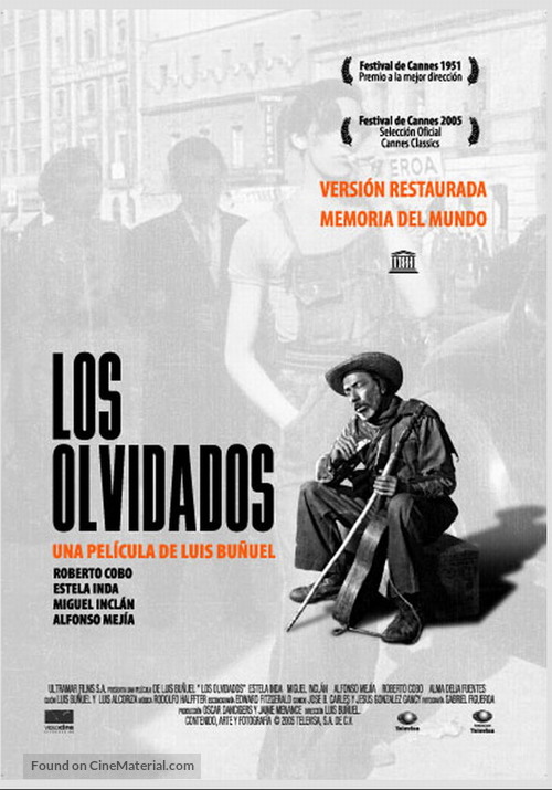 Los olvidados - Spanish Re-release movie poster
