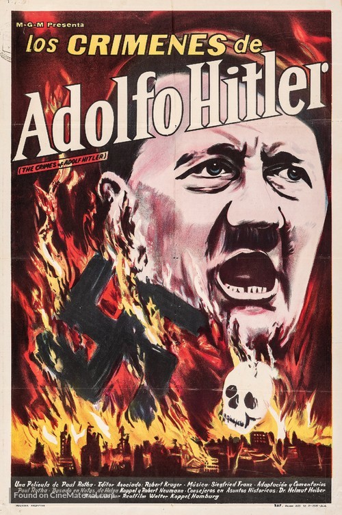 Das Leben von Adolf Hitler - Argentinian Movie Poster