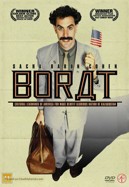 Borat: Cultural Learnings of America for Make Benefit Glorious Nation of Kazakhstan - Danish poster
