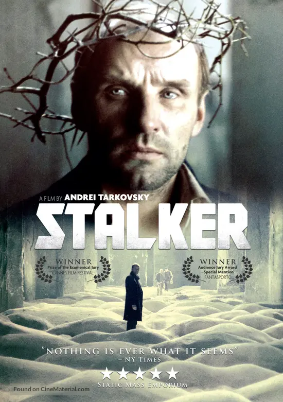 Image: https://media-cache.cinematerial.com/p/500x/nwm2qugl/stalker-finnish-movie-cover.jpg?v=1527606620 Stalker 1979 Finnish movie cover