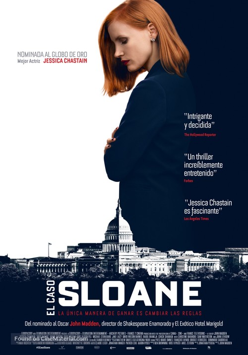 Miss Sloane - Colombian Movie Poster