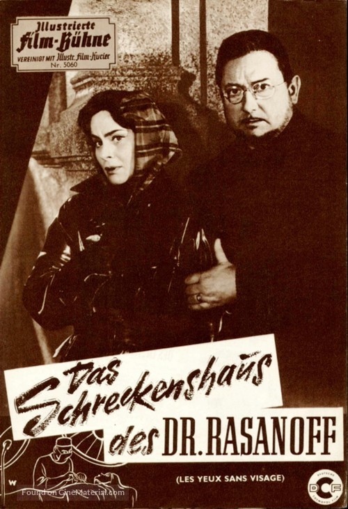 Les yeux sans visage - German poster