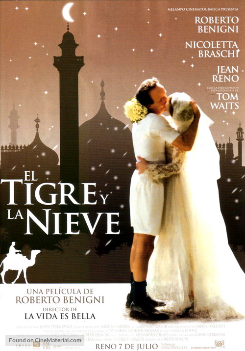 Tigre e la neve, La - Spanish Movie Poster