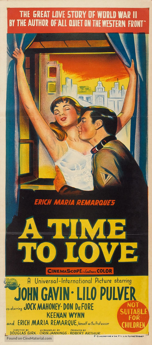 A Time to Love and a Time to Die - Australian Movie Poster