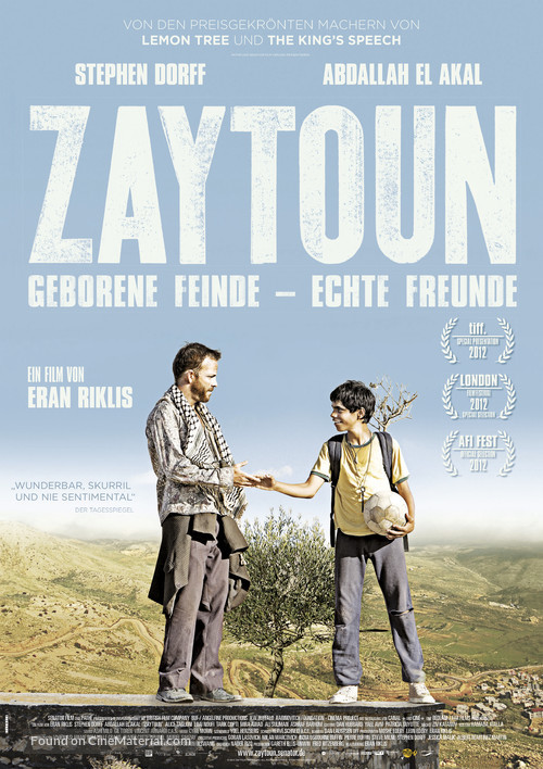 Zaytoun - German Movie Poster