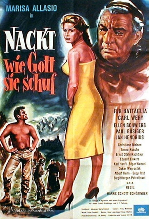 Nackt, wie Gott sie schuf - German Movie Poster