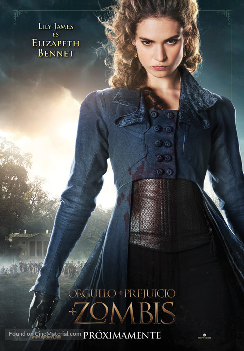 Pride and Prejudice and Zombies - Spanish Movie Poster