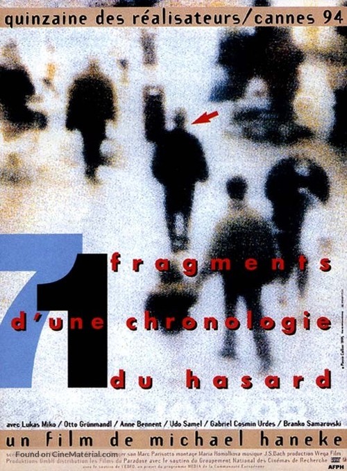 71 Fragmente einer Chronologie des Zufalls - French poster