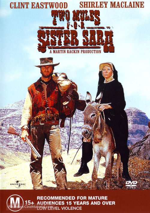 Two Mules for Sister Sara - Australian DVD movie cover