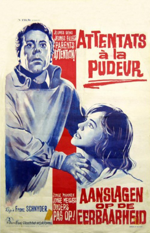 Sittlichkeitsverbrecher - Belgian Movie Poster