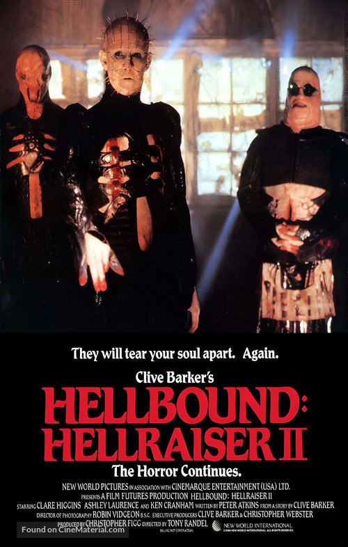 Hellbound: Hellraiser II - Movie Poster
