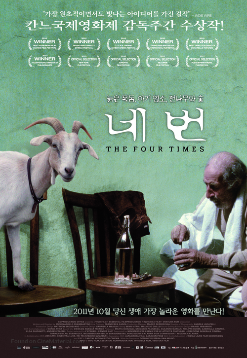 Le quattro volte - South Korean Movie Poster
