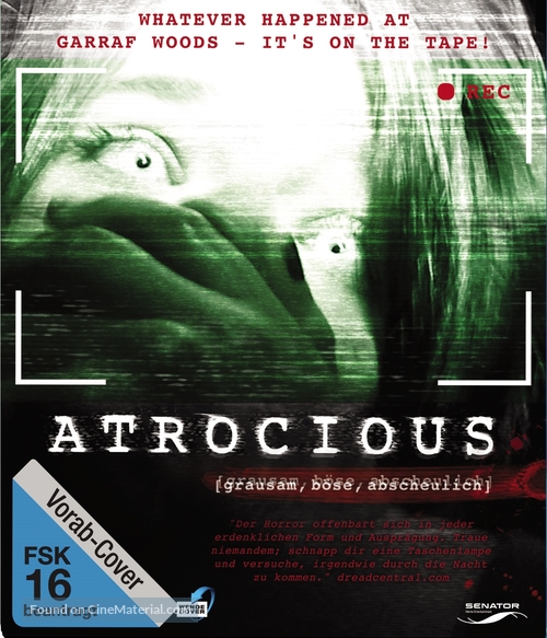 Atrocious - German Blu-Ray movie cover