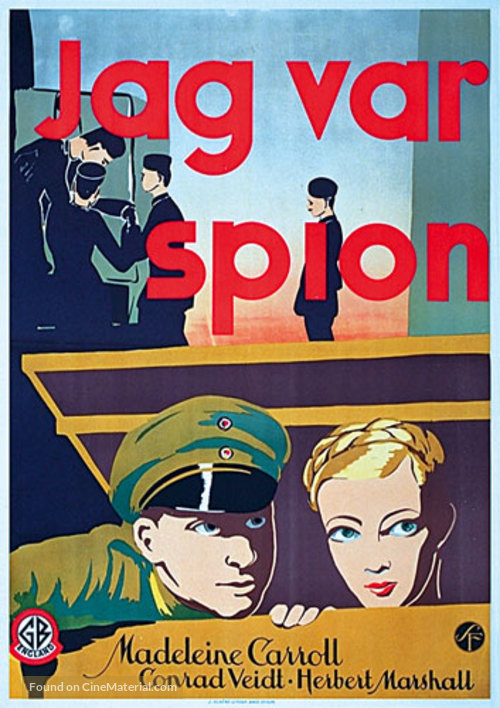 I Was a Spy - Swedish Movie Poster