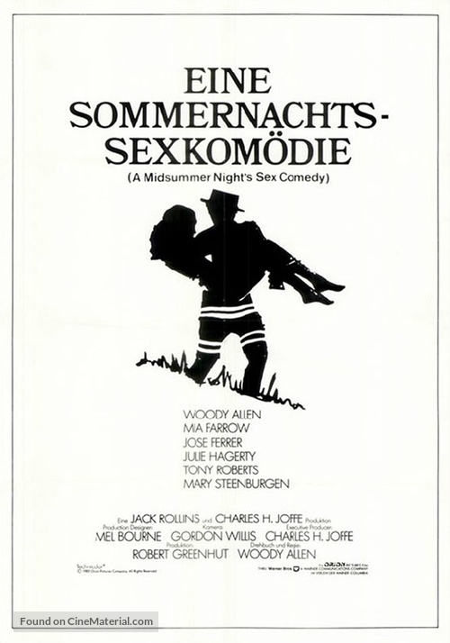 A Midsummer Night&#039;s Sex Comedy - German Movie Poster