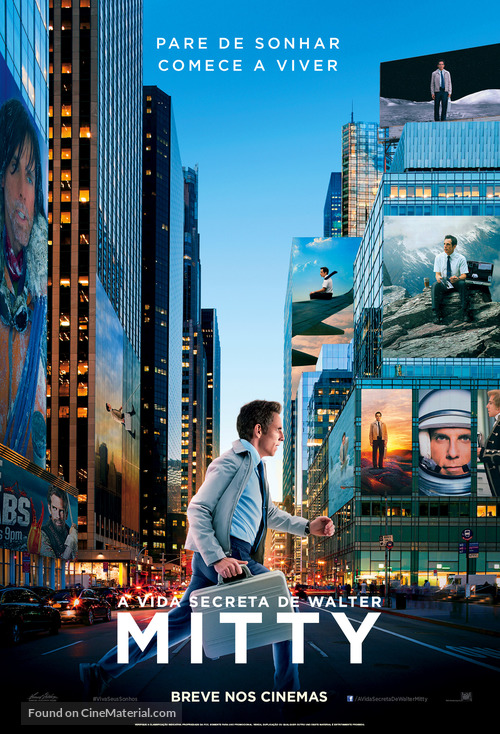 The Secret Life of Walter Mitty - Brazilian Movie Poster