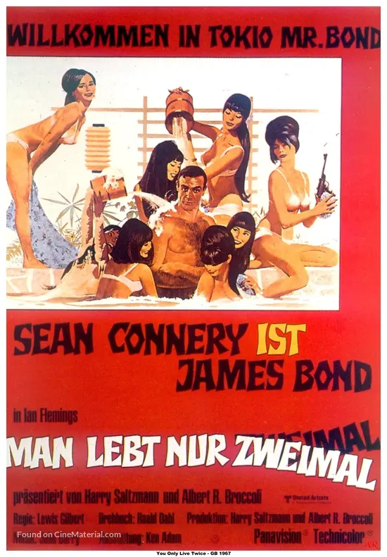 You Only Live Twice 1967 German Movie Poster You Only Live Twice 1967 German Movie Poster