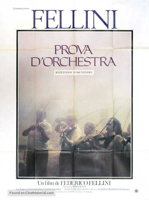 Prova d&#039;orchestra - French Movie Poster