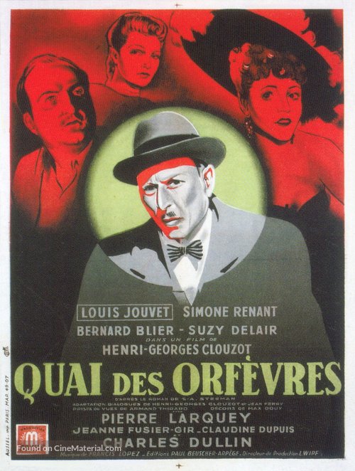 Quai des Orf&egrave;vres - French Movie Poster