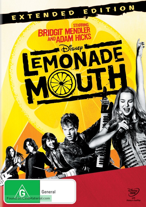 Lemonade Mouth - Australian DVD movie cover